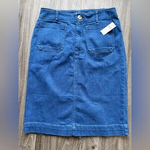 Maeve Blue Pencil Skirt